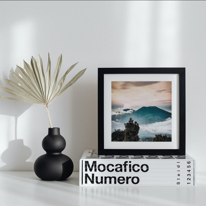 Paysage de montagne 'Pic nuageux' Poster