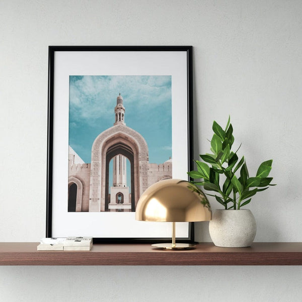 Minaret Sultan Qabus Mosque Oman Islam Islamic Premium Poster Salam Artworks