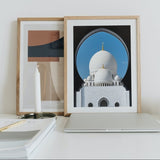Moschee Mosque Sheikh Zayed Abu Dhabi UAE Islam Islamic Premium Poster Salam Artworks
