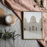 Moschea 'Sheikh Zayed' Triple Dome Seppia Poster