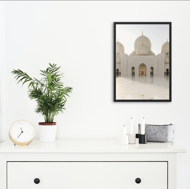 Moschea 'Sheikh Zayed' Triple Dome Seppia Poster