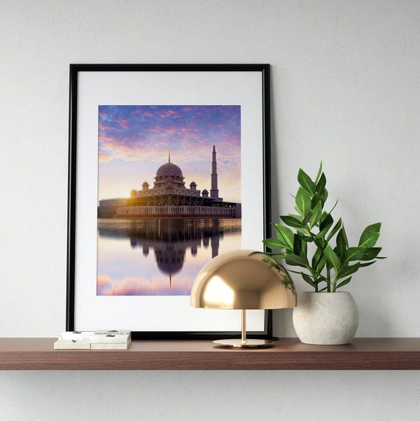 Putra Mosque Malaysia Islam Islamic Architecture Premium Poster Salam Artworks
