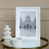 Moschee Mosque Sheikh Zayed Monochrome Poster Abu Dhabi UAE Premium Poster Salam Artworks