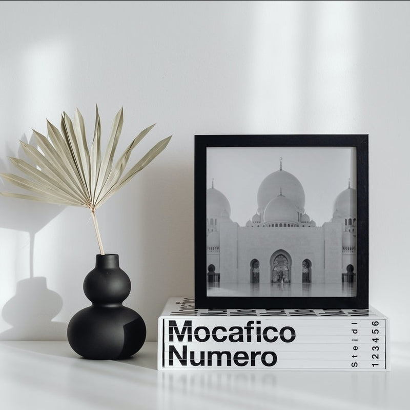 Moschee 'Sheikh Zayed' Monochrome Premium Poster – Salam Artworks