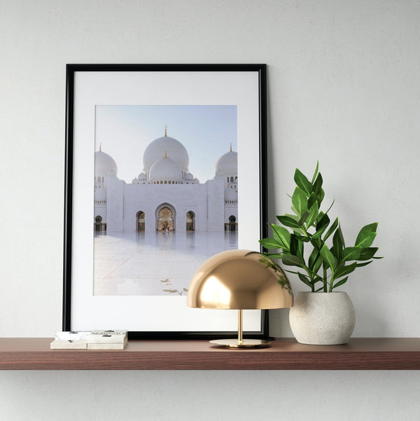 Moskee 'Sheikh Zayed' Triple Dome Poster