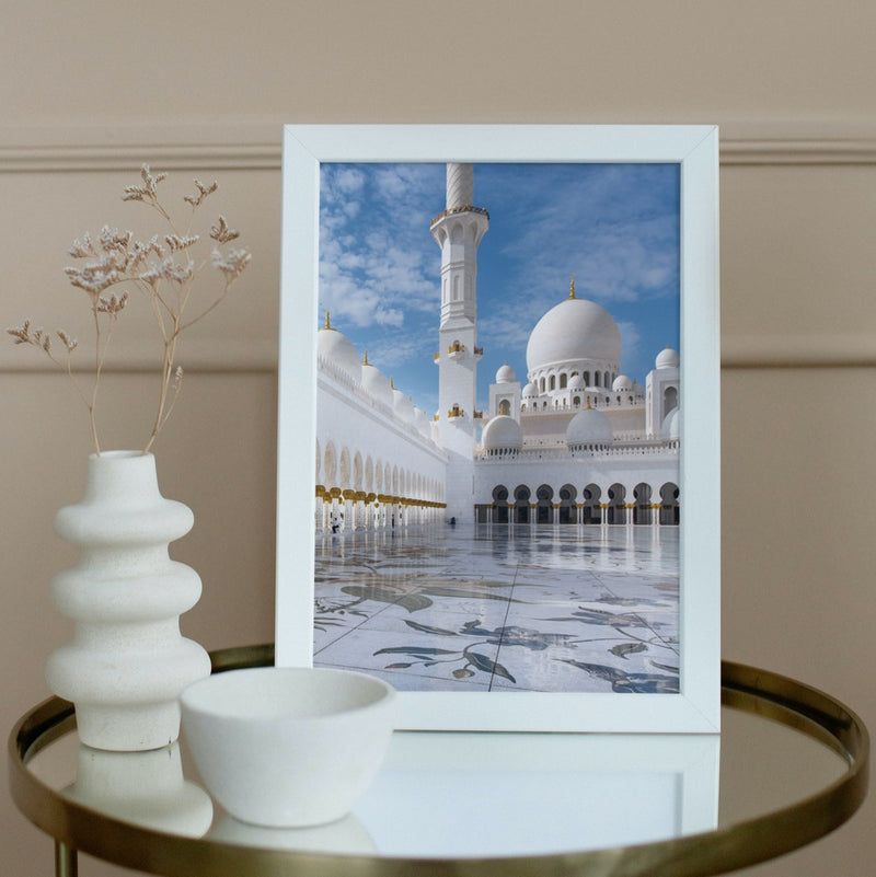 Islam Islamic Premium Poster Moschee Mosque Sheikh Zayed Abu Dhabi UAE  Salam Artworks