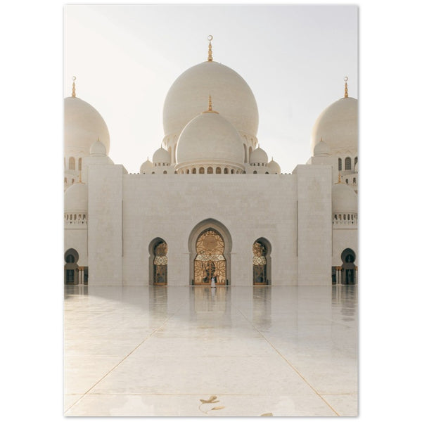 Affiche de la mosquée de Sheikh Zayed 'Triple Dome Sépia