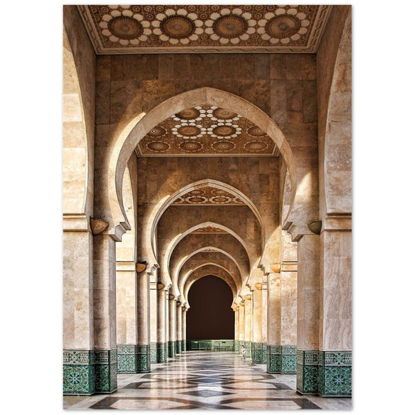 Moschee Mosque Hassan 2. Casablanca Morocco Islam Islamic Premium Poster Salam Artworks