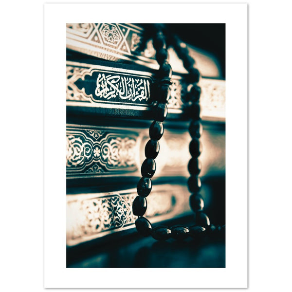 Holy Quran Tasbih Gold ISlam Islamic Premium Poster Salam Artworks