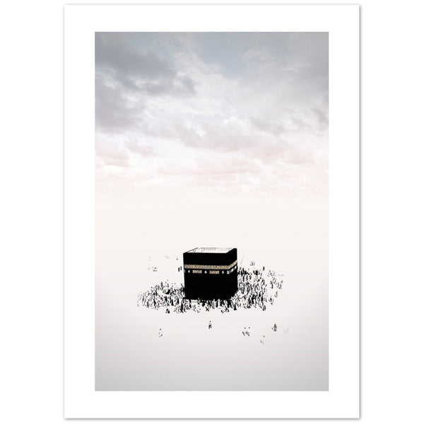 Holy Kaaba Mekka Saudi Arabia Islam Allah Islamic Premium Poster Sepia Salam Artworks