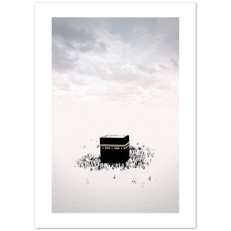 Holy Kaaba Mekka Saudi Arabia Islam Allah Islamic Premium Poster Sepia Salam Artworks