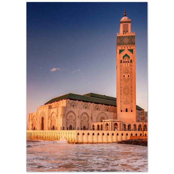 Moschee Mosque Hassan 2. Casablanca Morocco Islam Islamic Premium Poster Salam Artworks